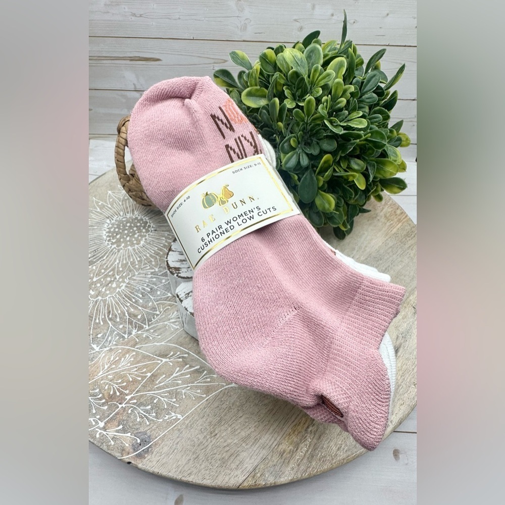 Rae Dunn Women’s 6 Pair Cushioned Low Cuts Socks in Pumpkin Patch Hello Fall NWT - Picture 2 of 6